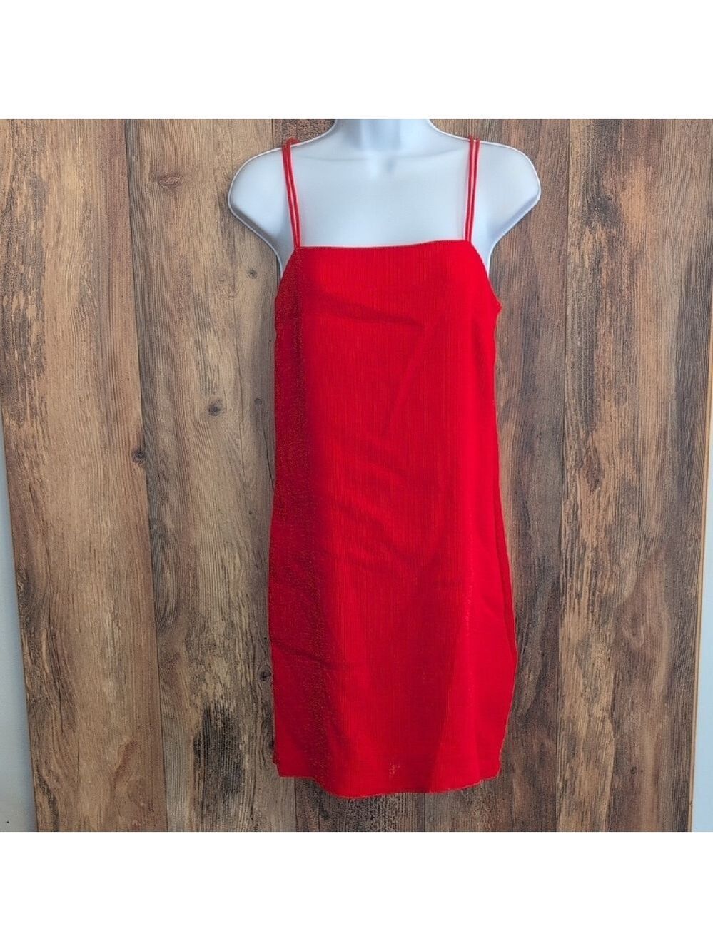 H&M Vibrant Red Strapless Fitted Dress 4                136JH